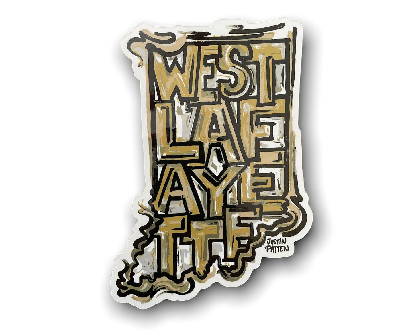 Purdue West Lafayette Indiana Vinyl Sticker by Justin Patten
