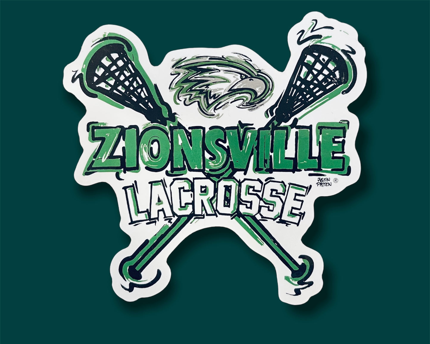 Zionsville Indiana Lacrosse Sticker by Justin Patten