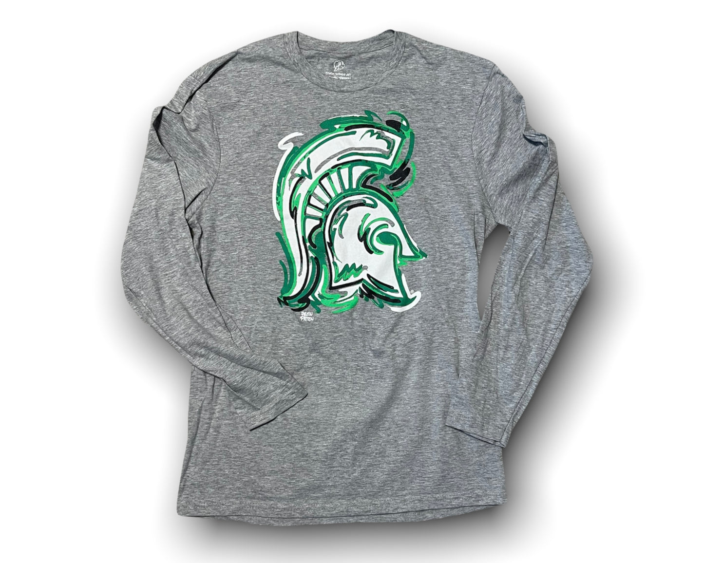 Michigan State University Long Sleeve Unisex Tee by Justin Patten