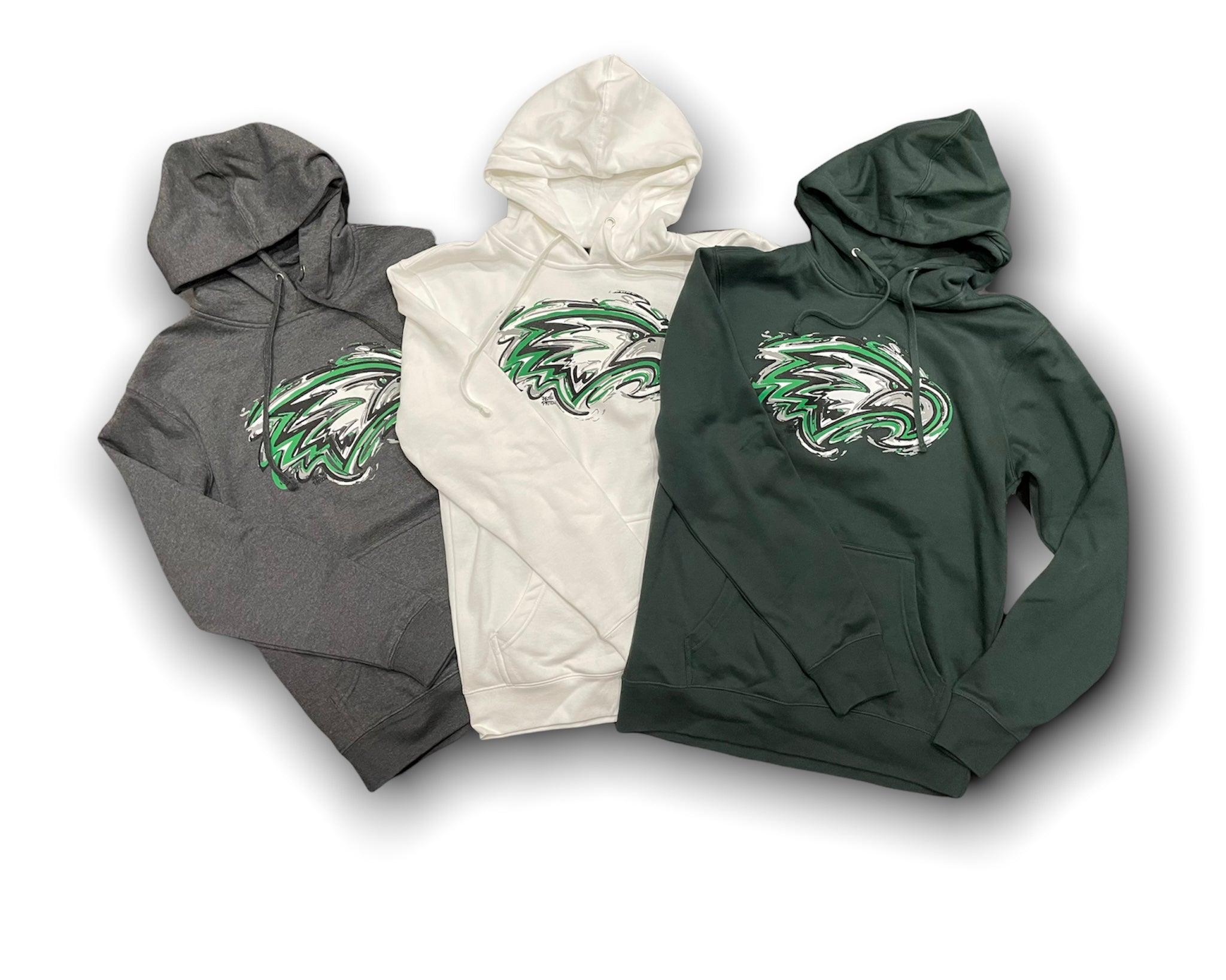 Zionsville Indiana Eagle Hoodie by Justin Patten (3 Colors)(Last Few Sizes)