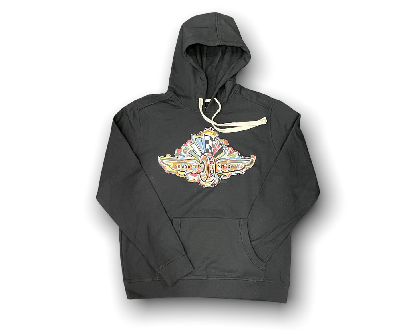 Indianapolis Motor Speedway Wing and Wheel Unisex Hoodie by Justin Patten (2 Colors)