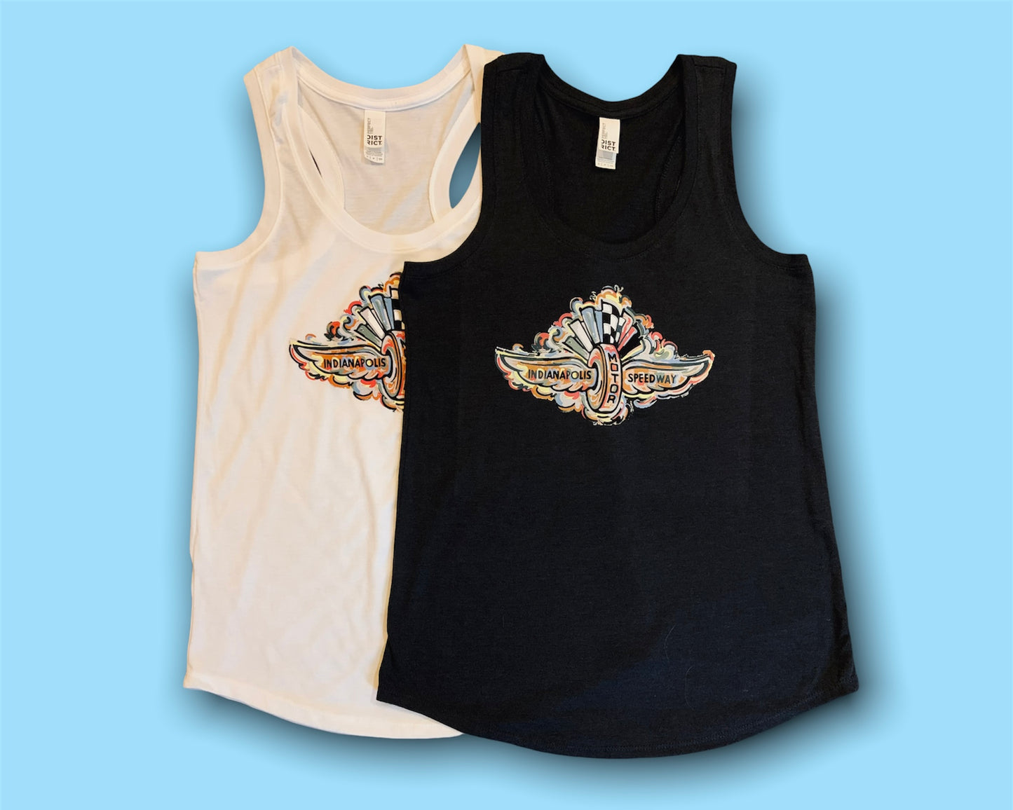 Indianapolis Motor Speedway Wing and Wheel Women's Tank by Justin Patten (3 Colors)