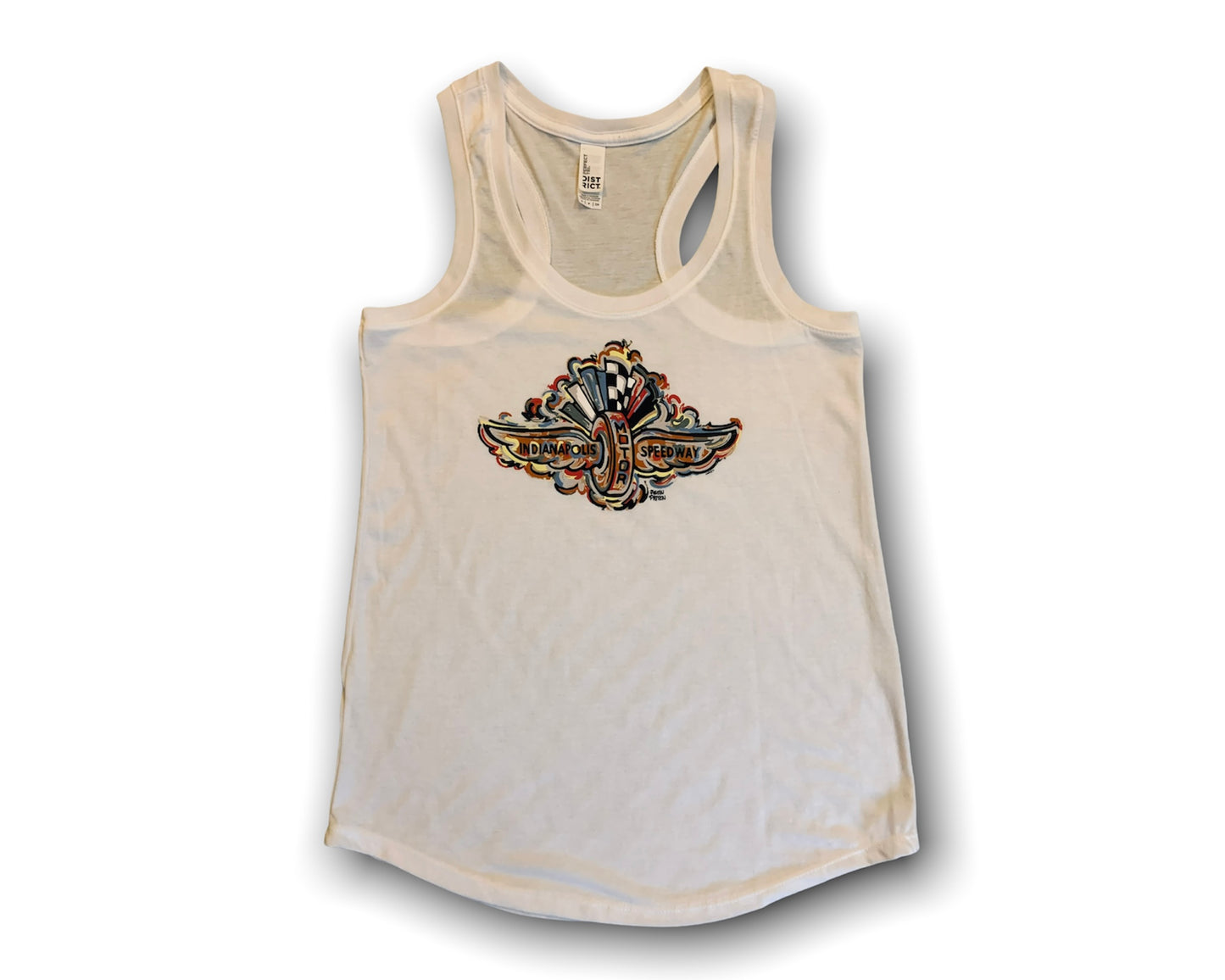 Indianapolis Motor Speedway Wing and Wheel Women's Tank by Justin Patten (3 Colors)