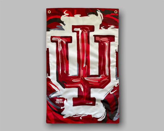 Indiana University IU House Flag by Justin Patten