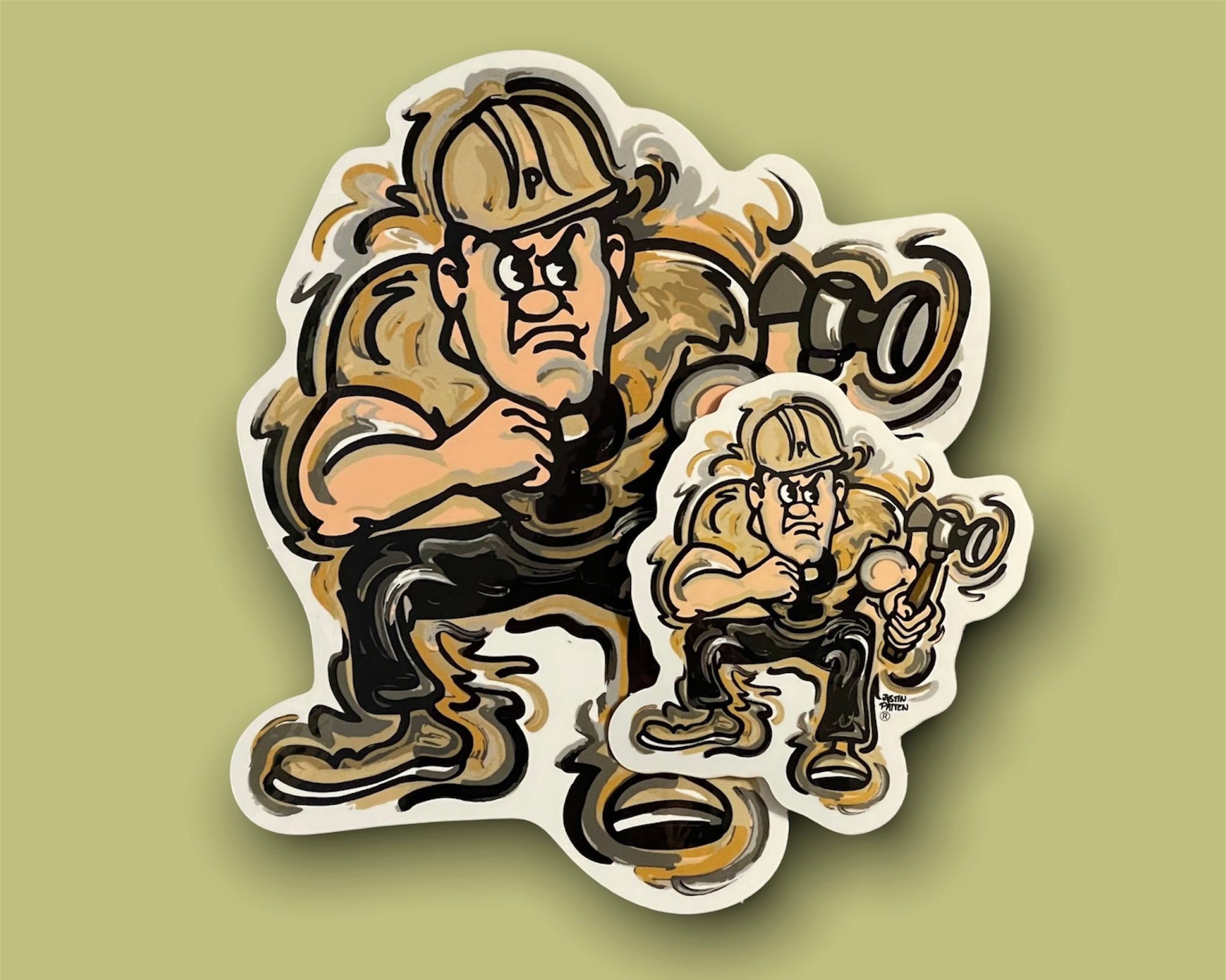 Purdue Pete Mini Vinyl Sticker by Justin Patten