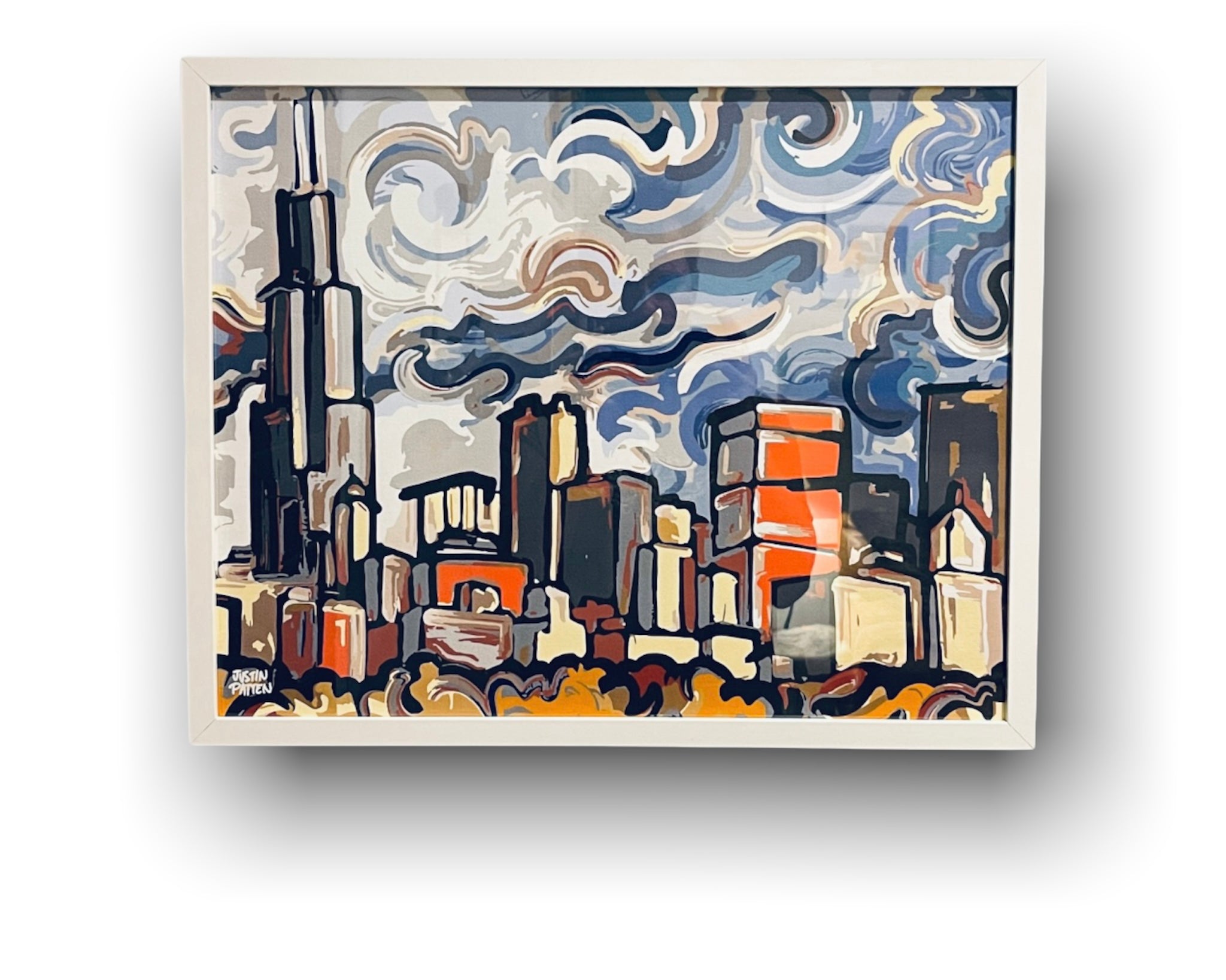 Chicago 20" x 16" Print by Justin Patten