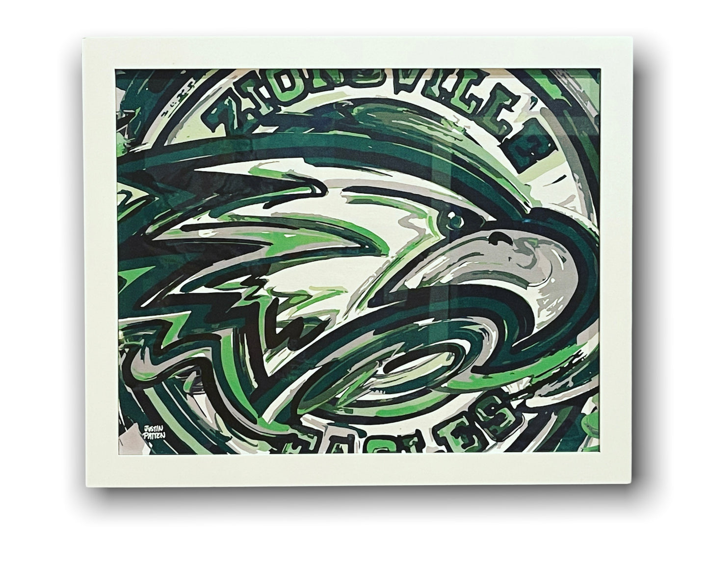 Zionsville 16" x 20" Eagle Print on Canvas by Justin Patten