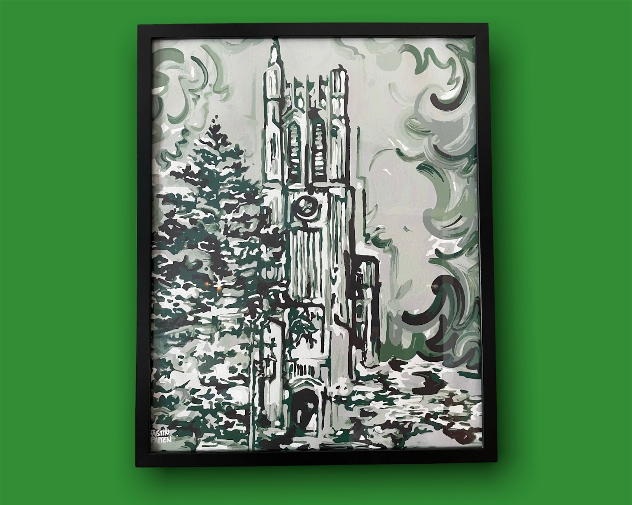 Michigan State University 16" x 20" Print by Justin Patten