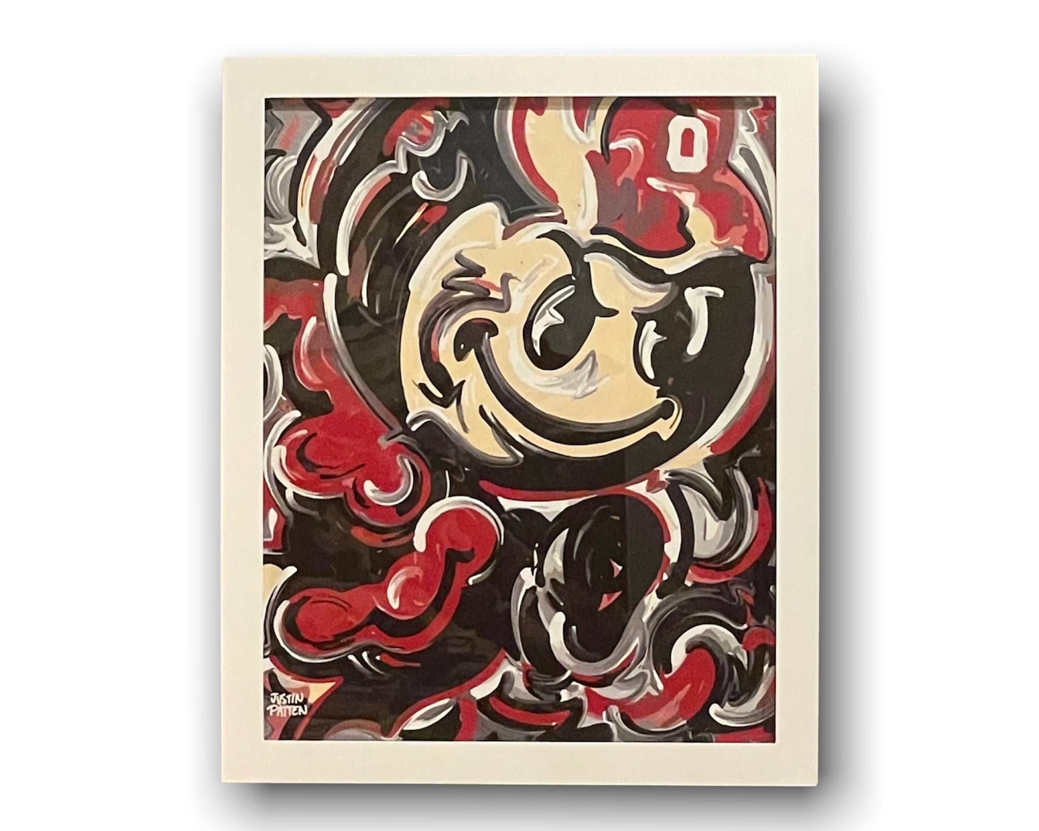 The Ohio State University 16" x 20" Vintage Brutus Print by Justin Patten