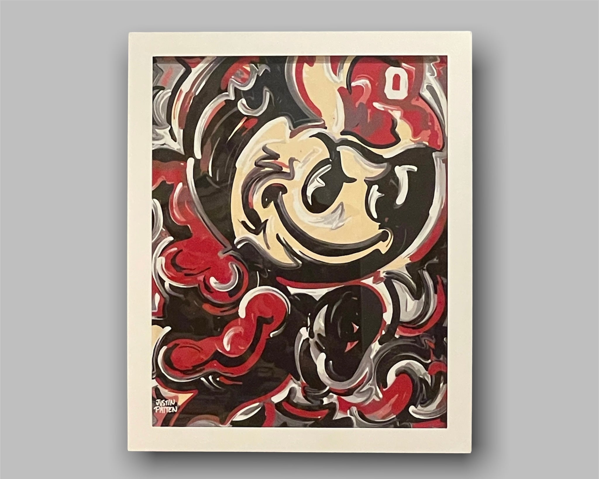 The Ohio State University 16" x 20" Vintage Brutus Print by Justin Patten