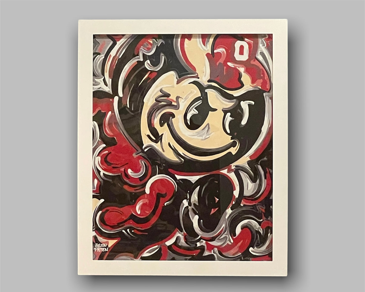 The Ohio State University 16" x 20" Vintage Brutus Print by Justin Patten