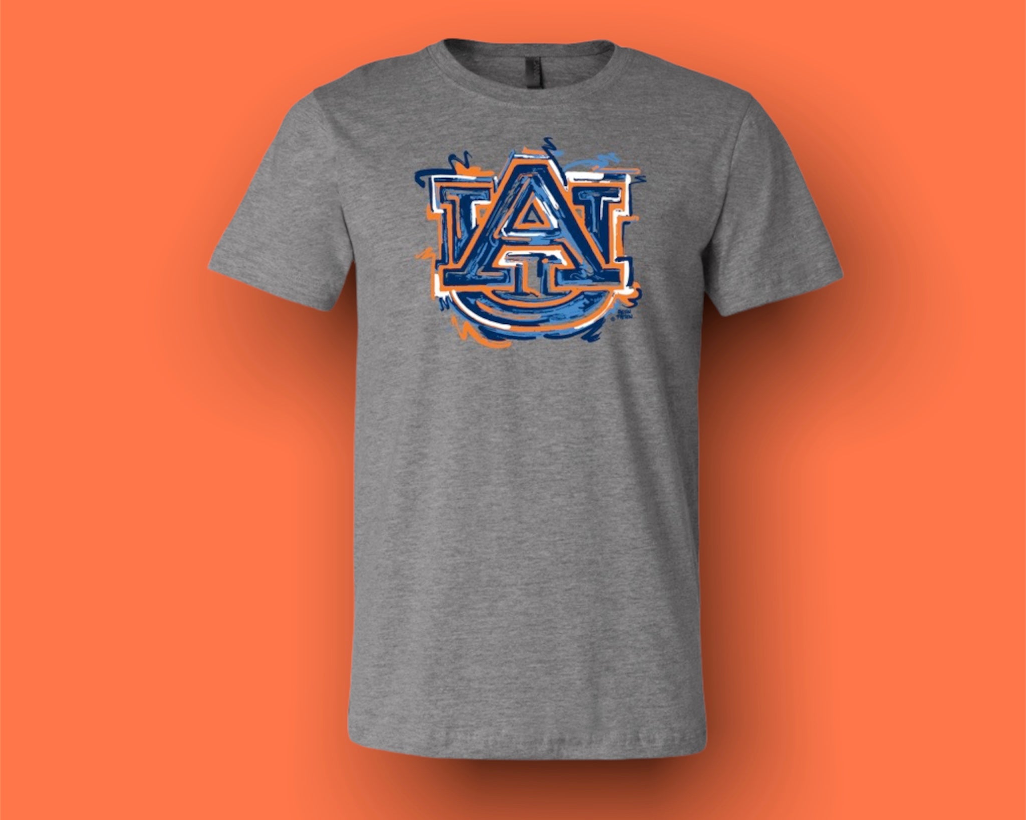 Auburn University AU Unisex Tee by Justin Patten