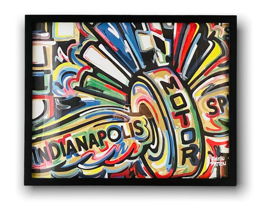 Indianapolis Motor Speedway 20"x16" Angle Print by Justin Patten