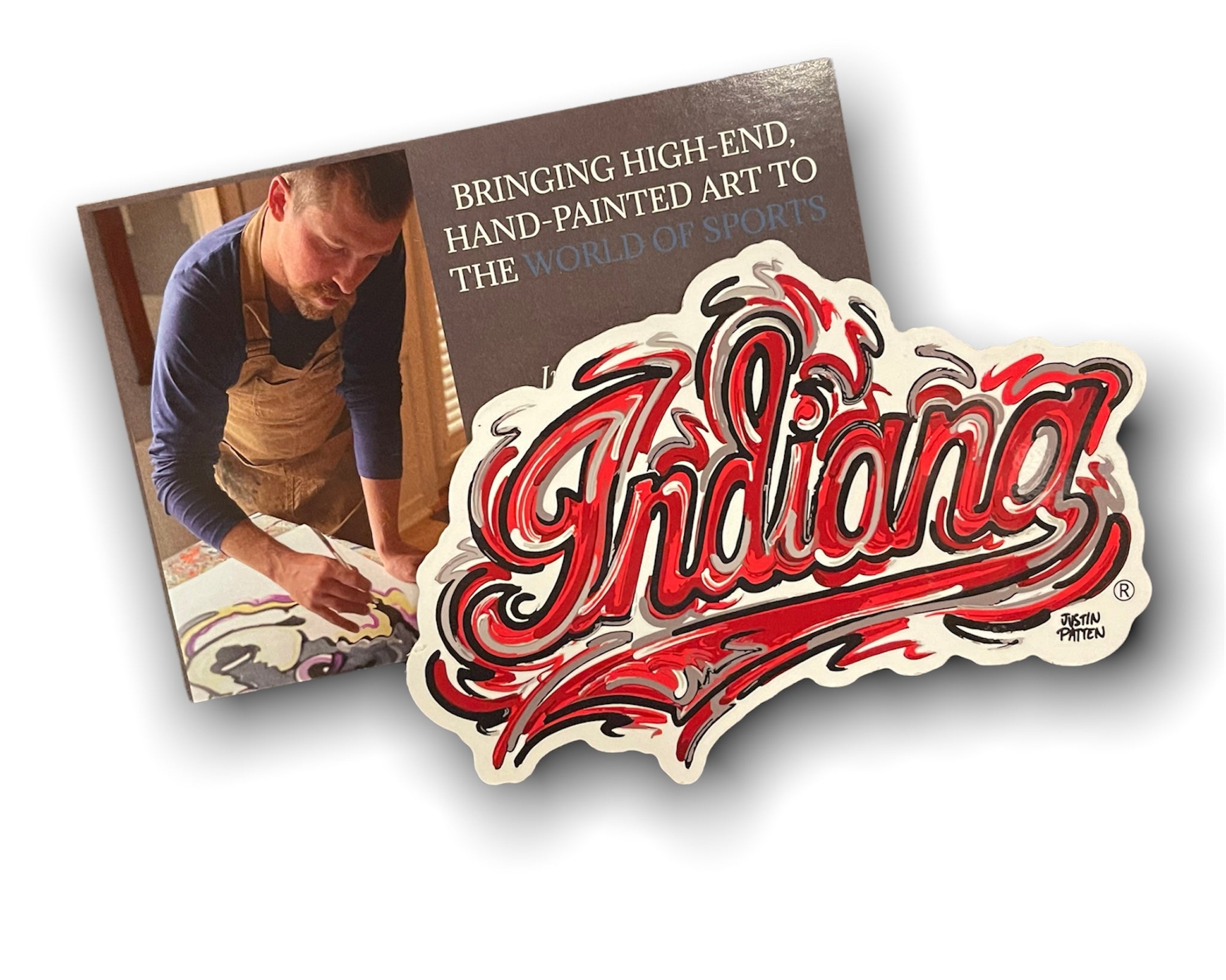 Indy Script Sign Indiana Script Logo