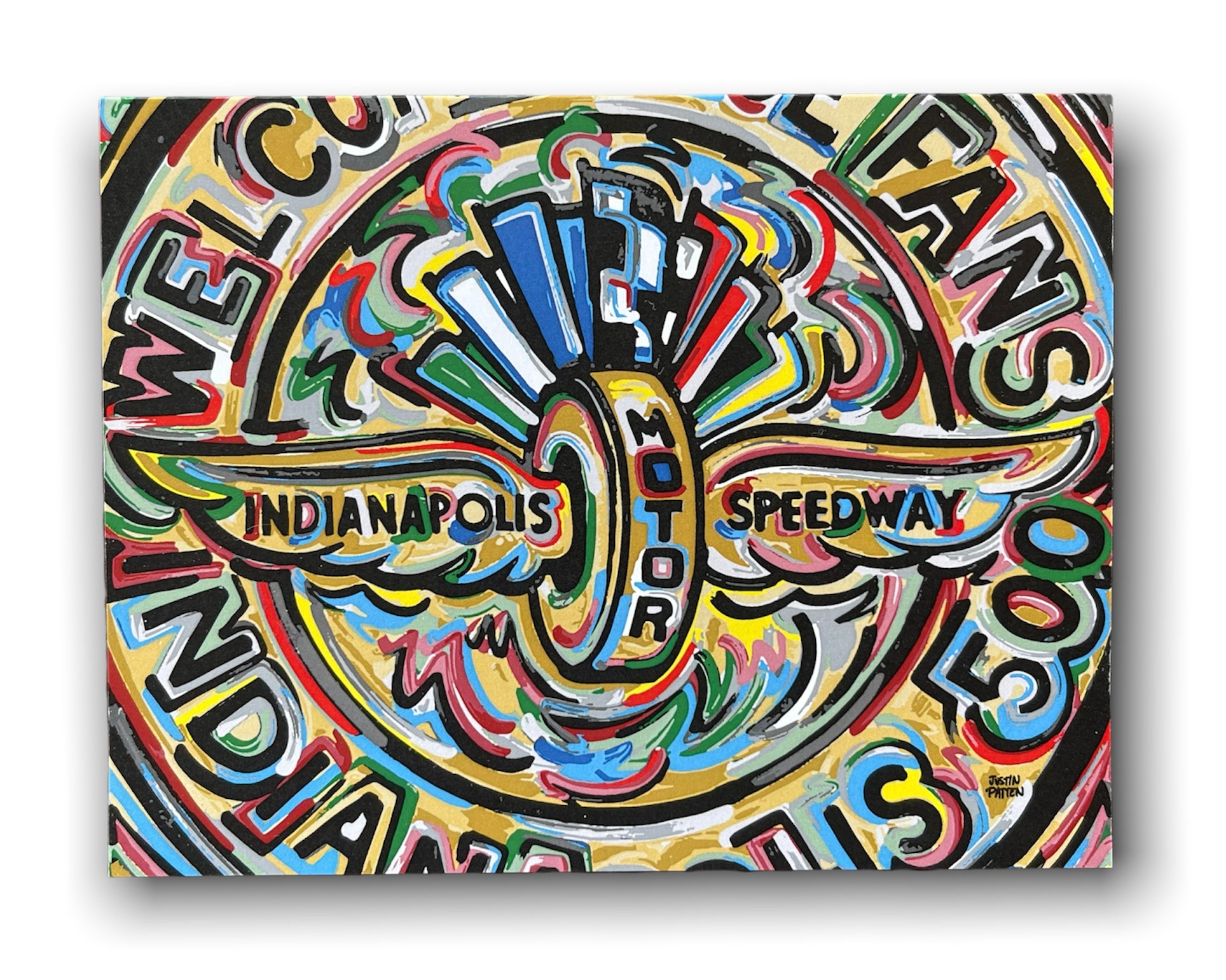 Indianapolis Motor Speedway Note Cards by Justin Patten (Pack of 6 Cards)