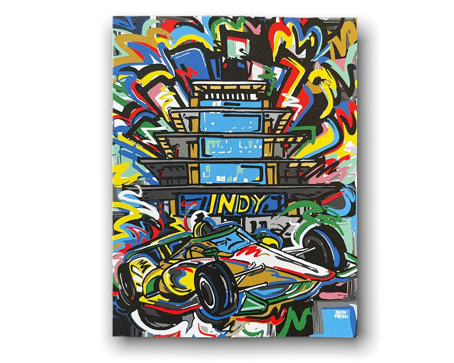 Indianapolis Motor Speedway Note Cards by Justin Patten (Pack of 6 Cards)