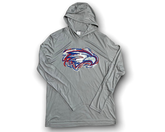 Zionsville Red White and Blue Youth Eagle Poly Hoodie by Justin Patten