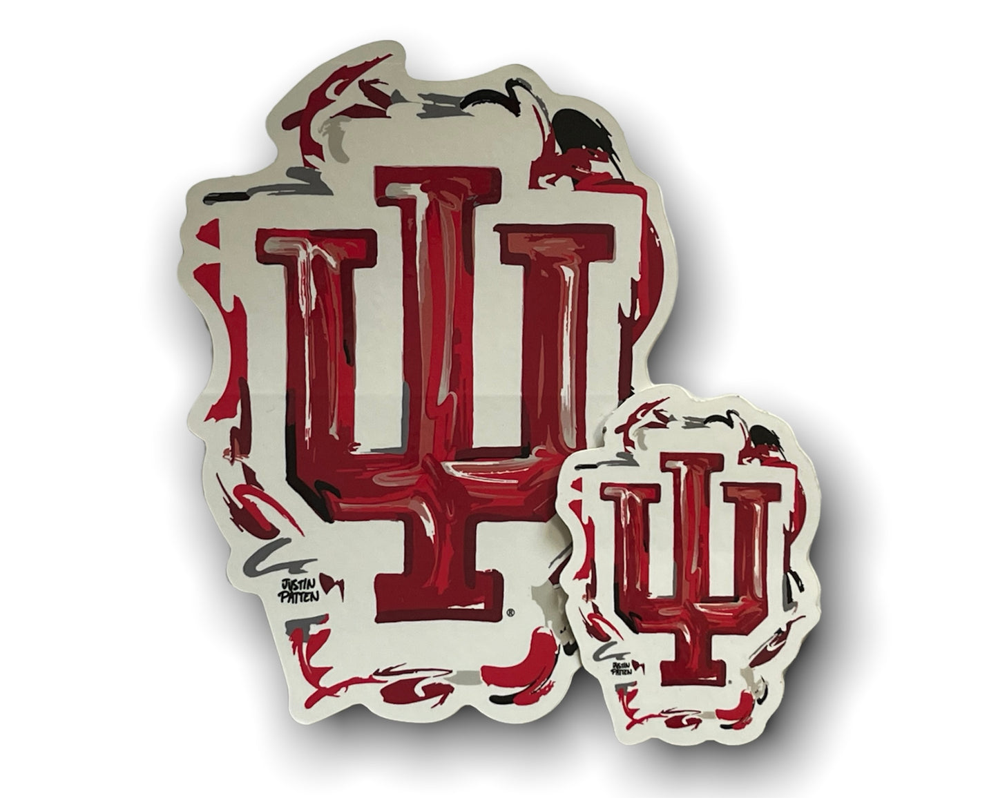 Indiana University IU Trident Mini Vinyl Sticker by Justin Patten