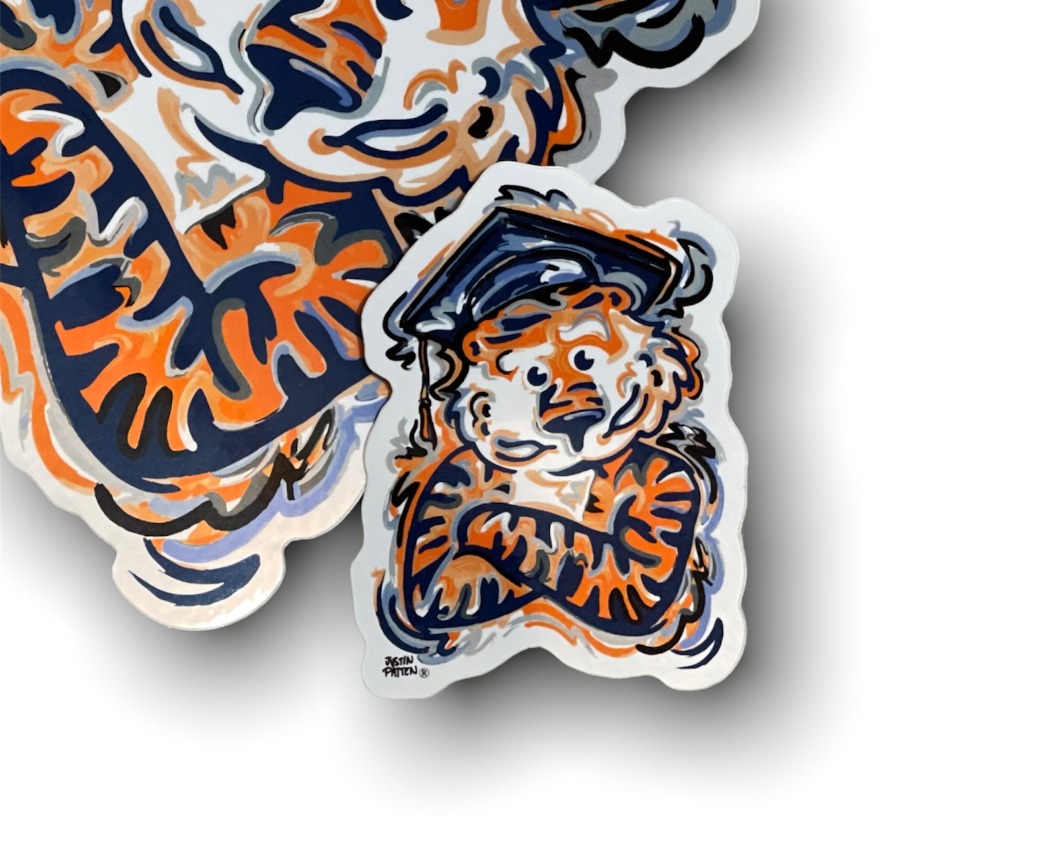 Auburn University Graduation Aubie Mini Vinyl Sticker by Justin Patten