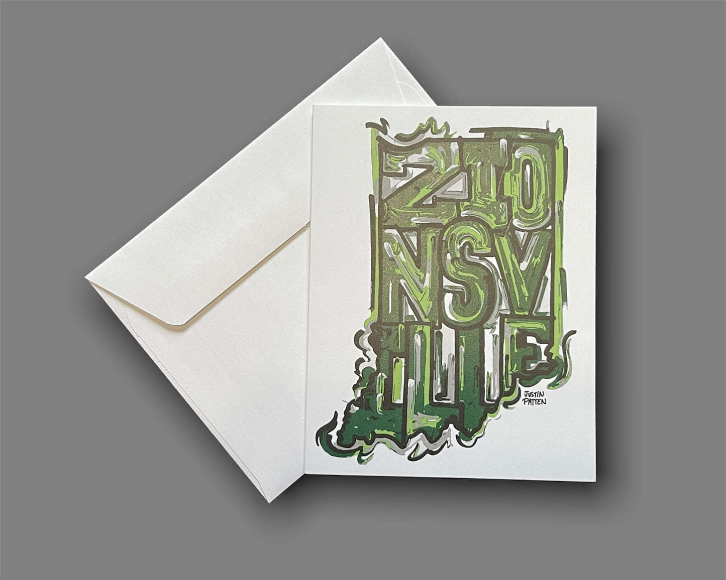 Zionsville Note Card Set of 6 by Justin Patten