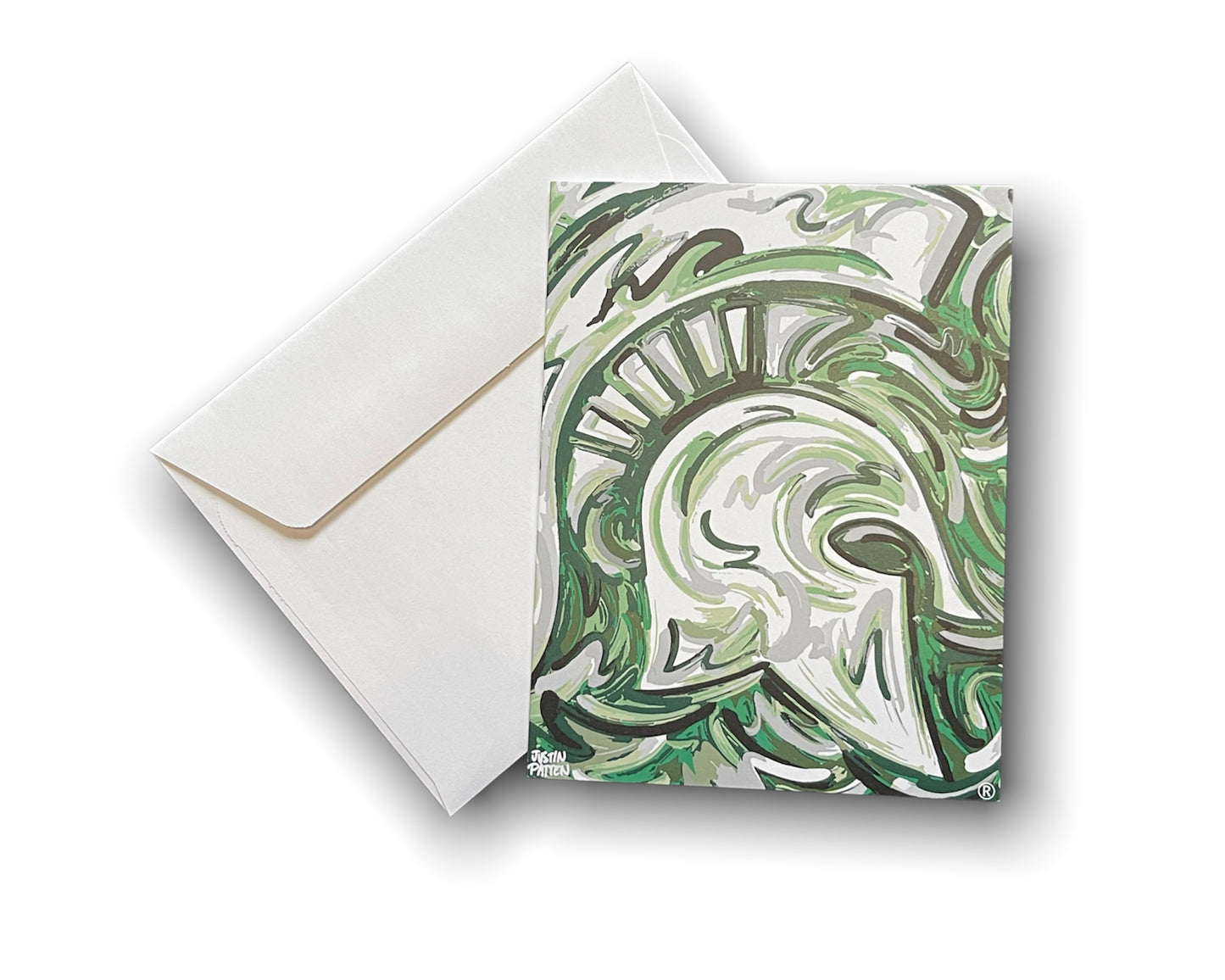 Michigan State University Full Color Note Card Set of 6 by Justin Patten
