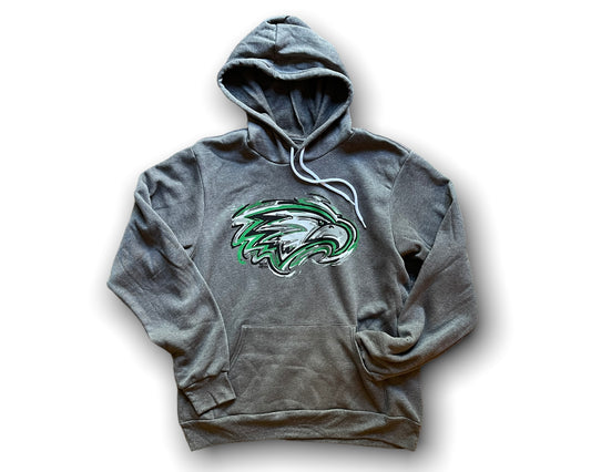 Zionsville Indiana Eagle Hoodie by Justin Patten (2 Colors)(Bella Style)