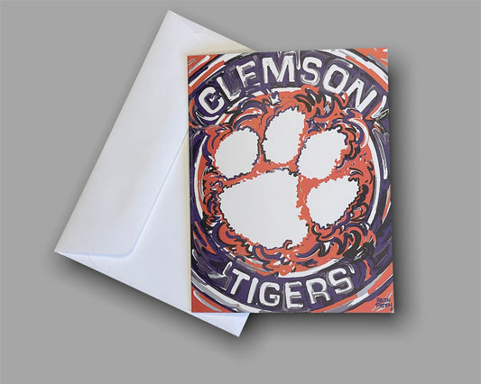 Clemson University Note Card Set of 6 by Justin Patten