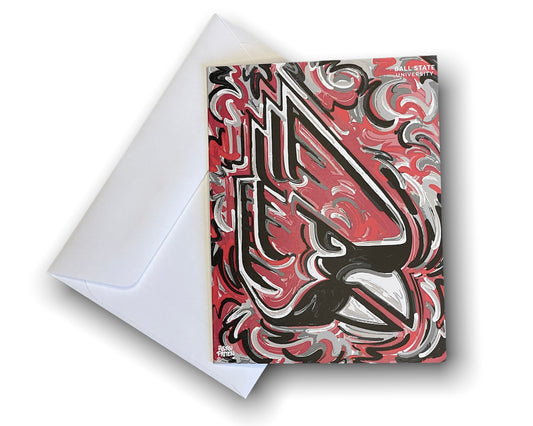 Ball State University Note Card Set of 6 by Justin Patten