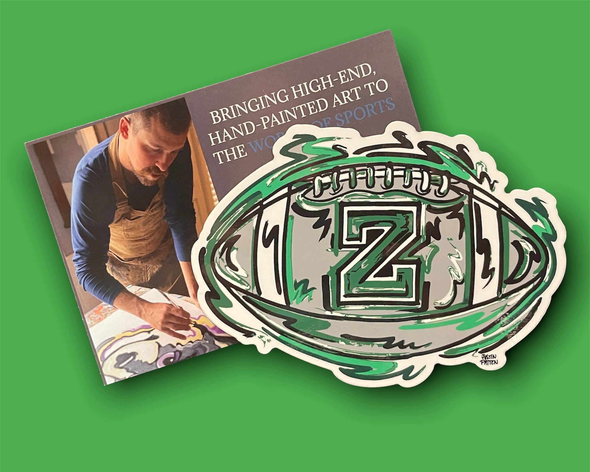 Zionsville Indiana Football Magnet by Justin Patten