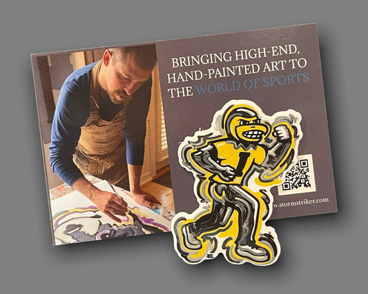 University of Iowa, Herky, Small Magnet, 3"x4", by Justin Patten