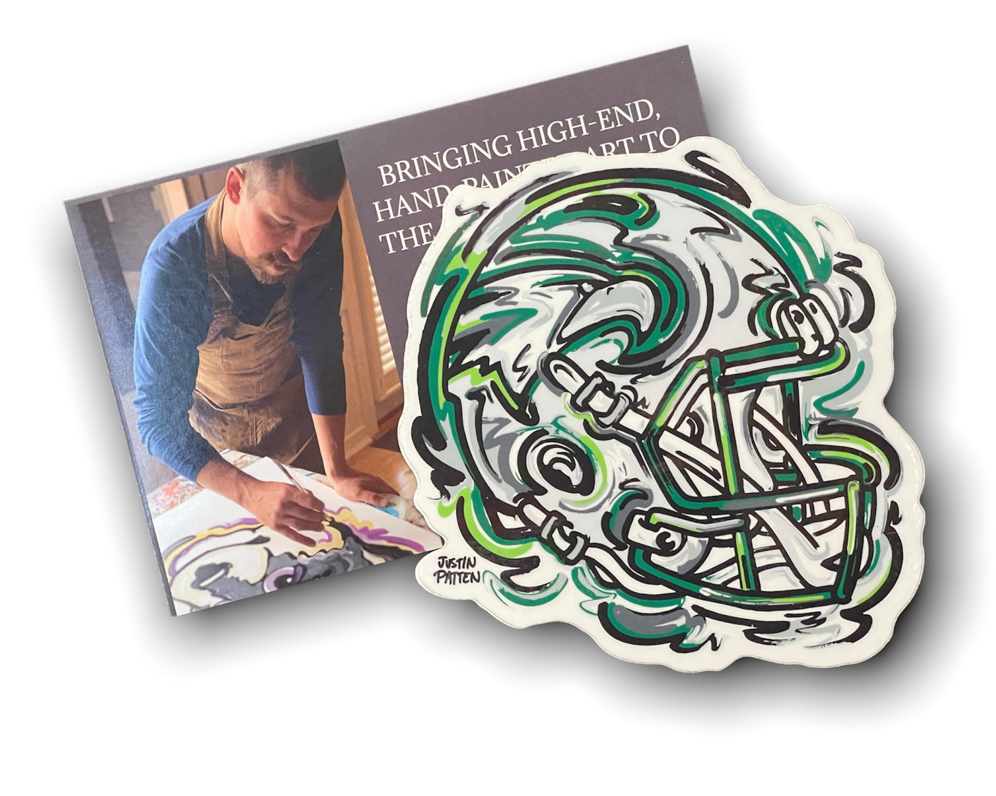 Zionsville Indiana Football Helmet Magnet by Justin Patten