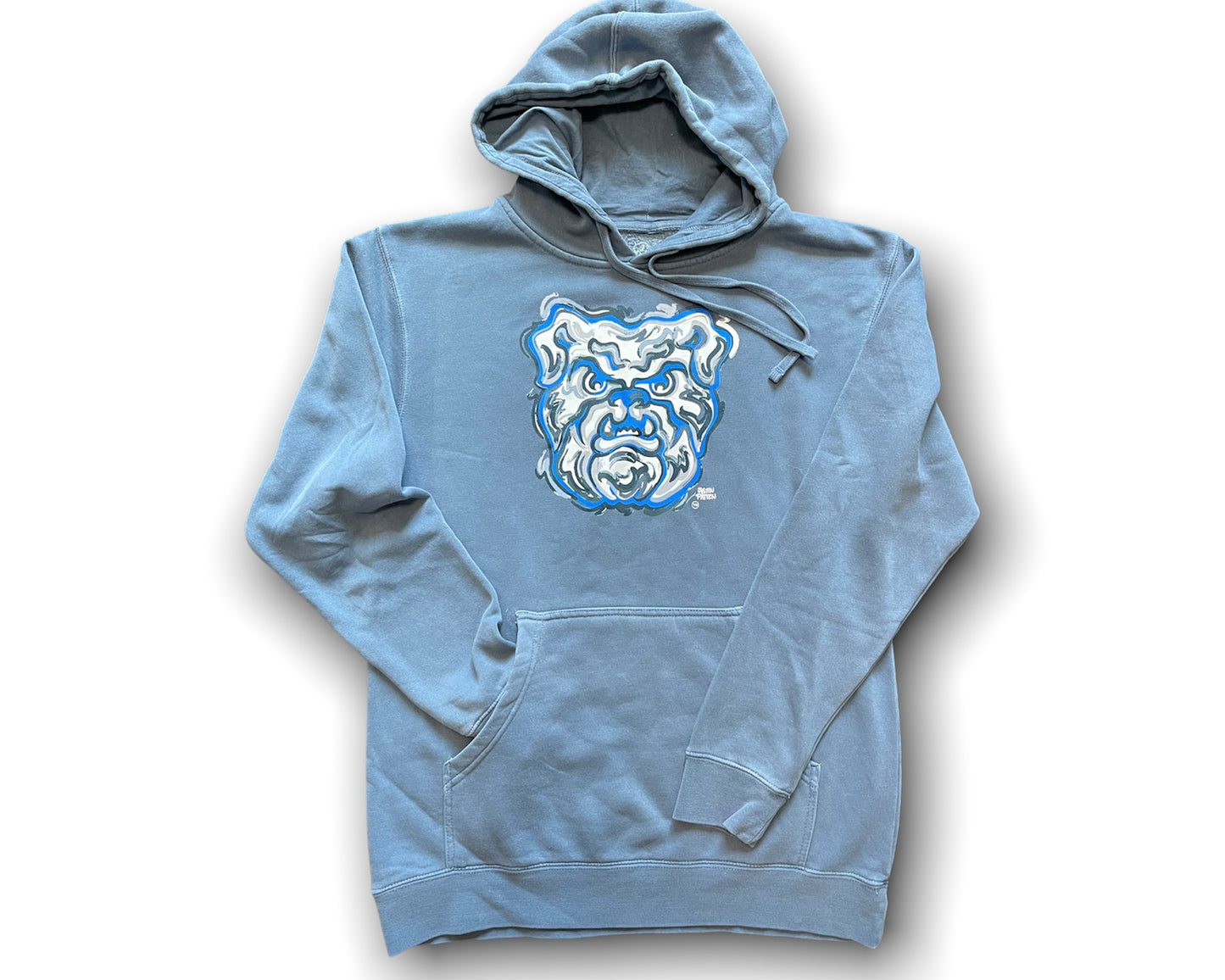 Butler University Bulldog Unisex Pigment Dyed Hoodie by Justin Patten