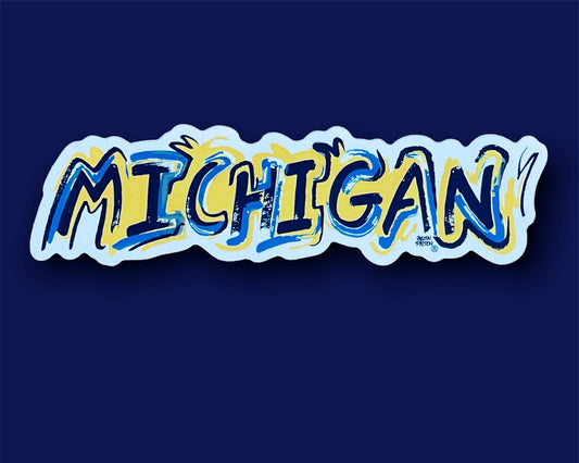 Michigan Sticker by Justin Patten