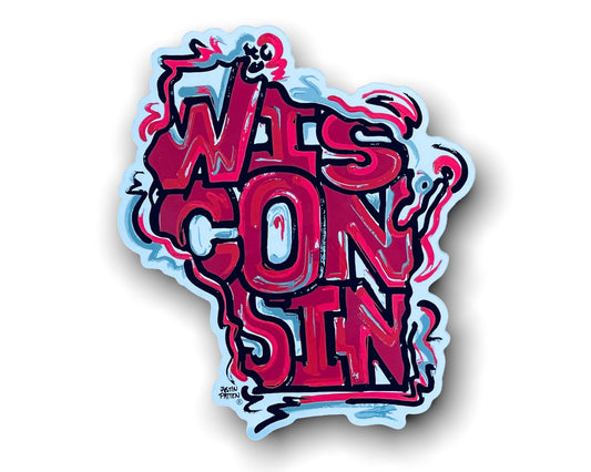 Wisconsin State Sticker by Justin Patten