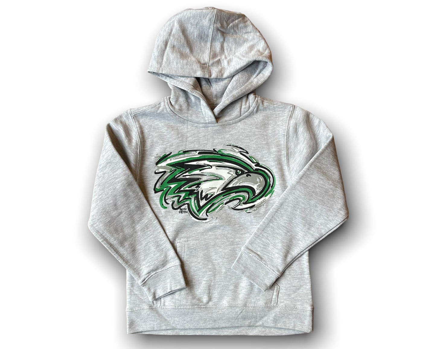 Zionsville Indiana Youth Eagle Hoodie by Justin Patten (2 Colors)