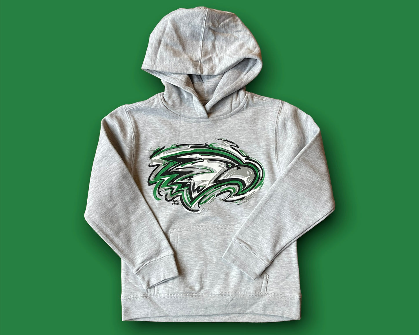 Zionsville Indiana Youth Eagle Hoodie by Justin Patten (2 Colors)