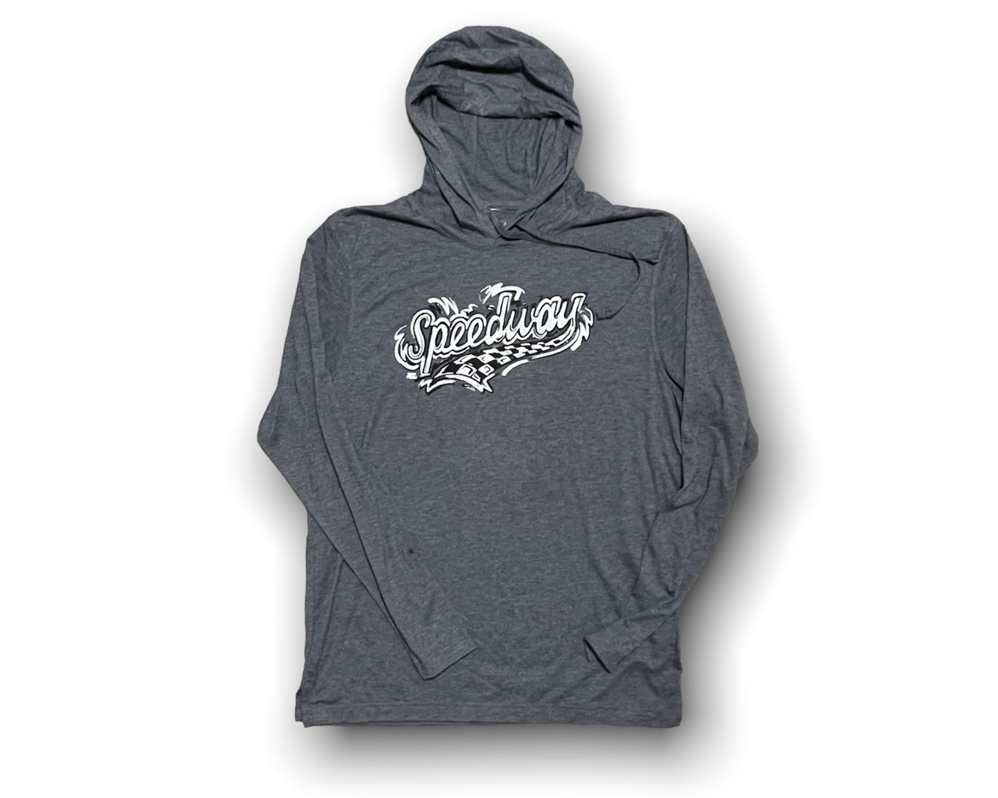 Speedway Unisex Hooded Tee by Justin Patten