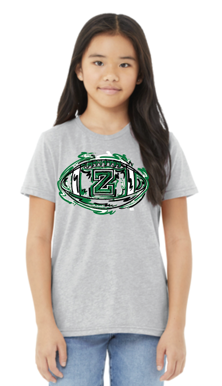 Zionsville Football Youth Tee by Justin Patten