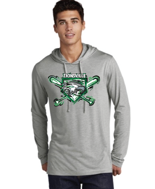 Zionsville Baseball Hoodie Long Sleeve Tee by Justin Patten