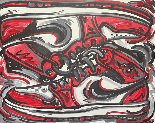 Shoe Painting by Justin Patten 30x24