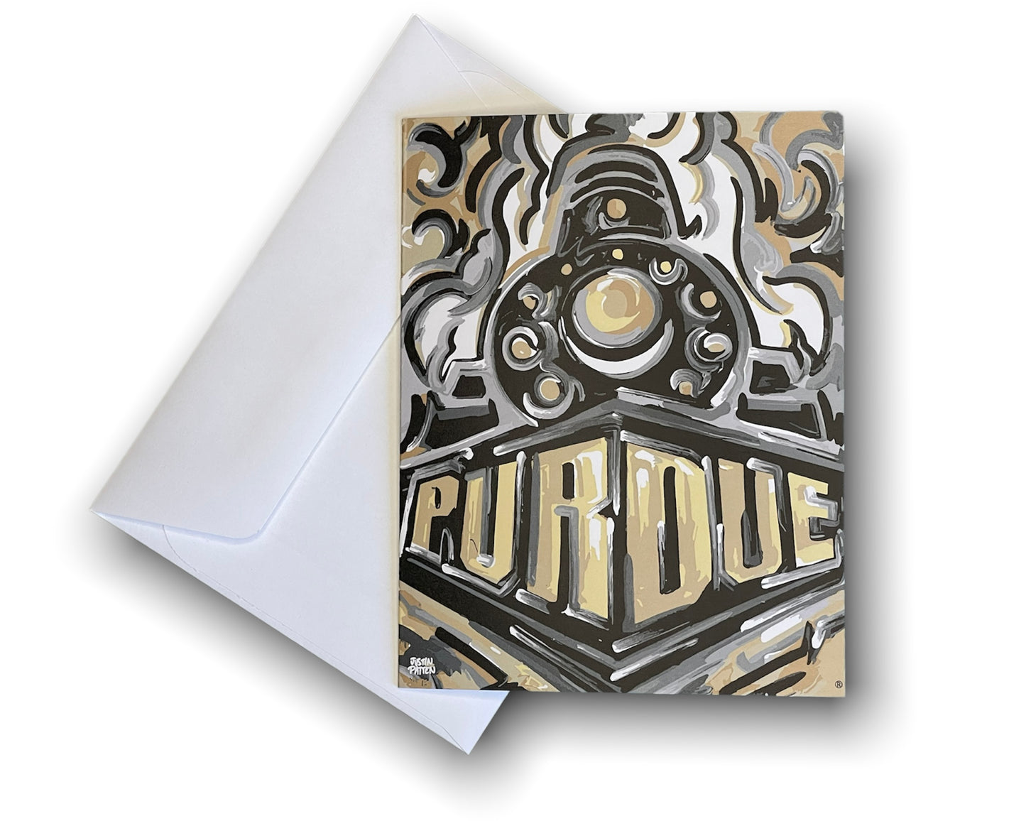 Purdue University Boilermaker Special Note Card Set of 6 by Justin Patten