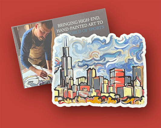 Chicago Skyline Magnet by Justin Patten