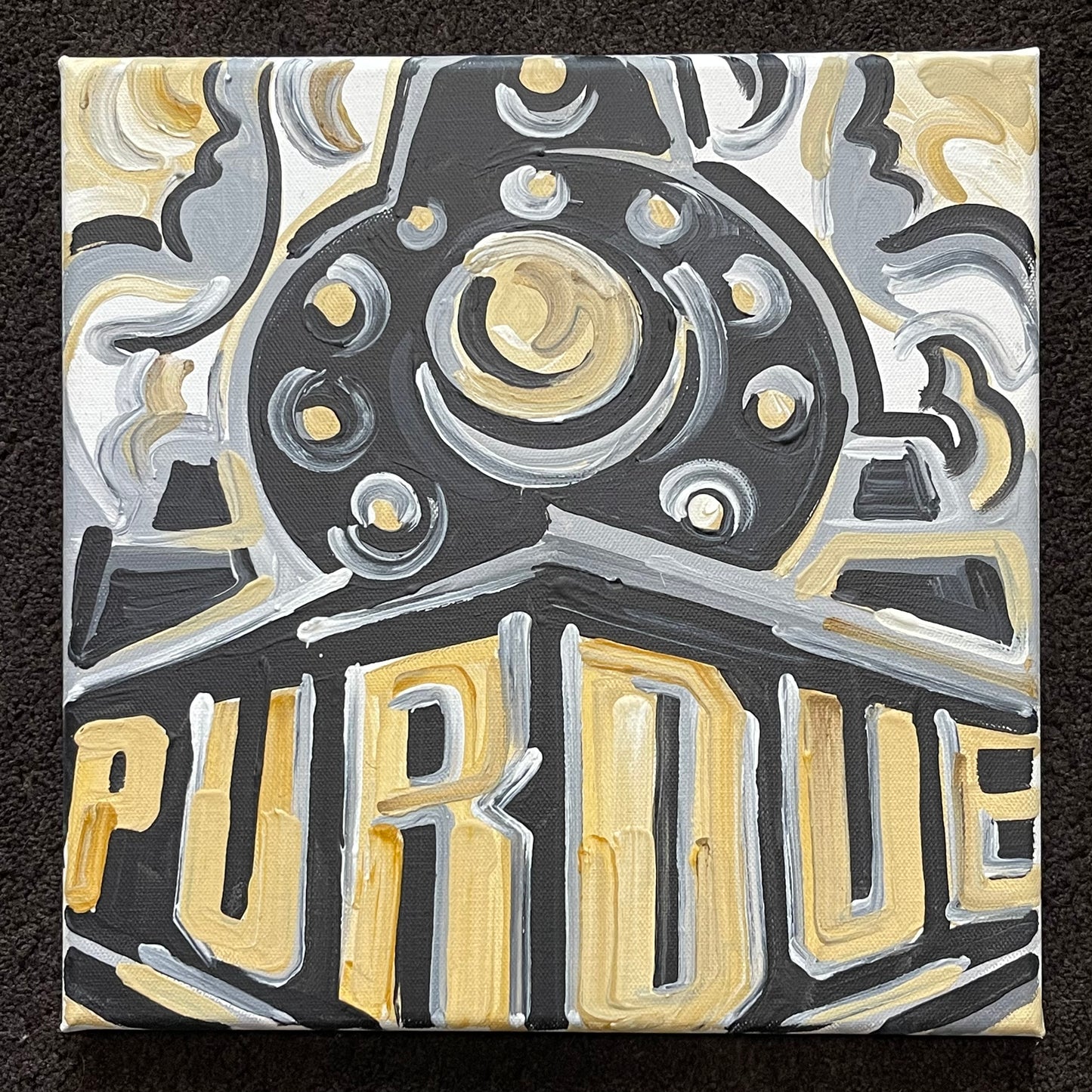 Purdue University Painting by Justin Patten 12x12 (Custom Painting)