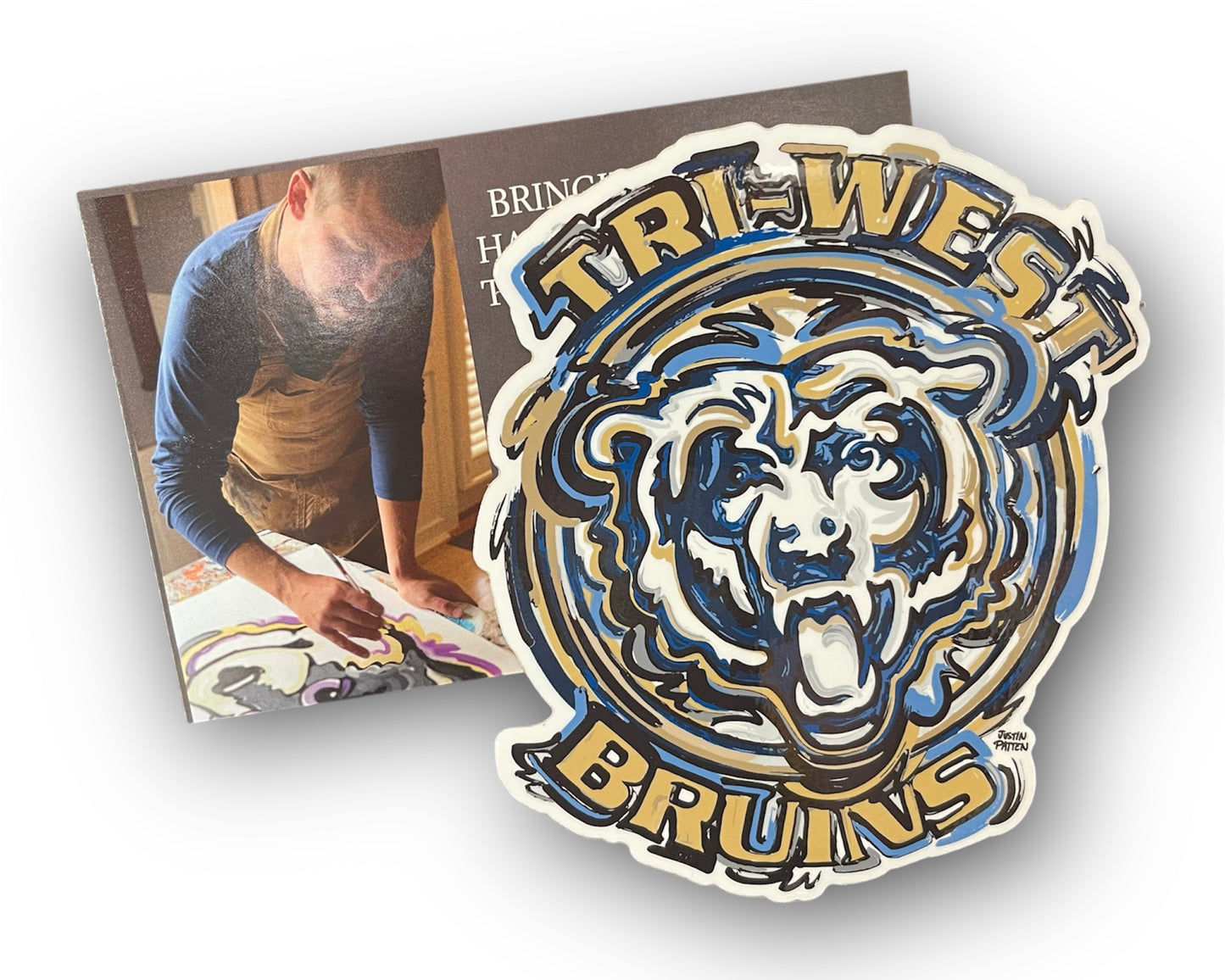 Tri- West Bruins Indiana Magnet by Justin Patten