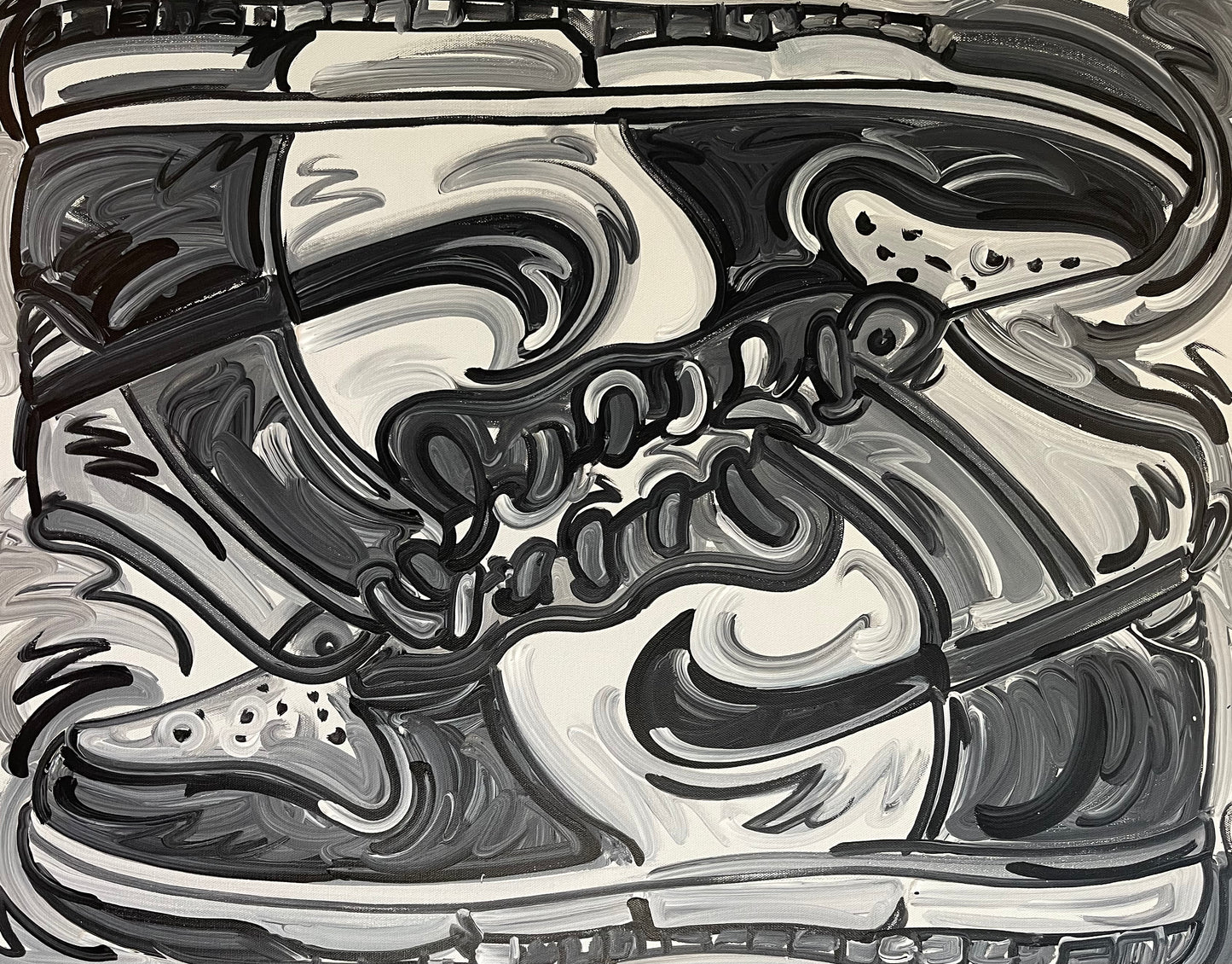 Shoe Painting by Justin Patten 30x24