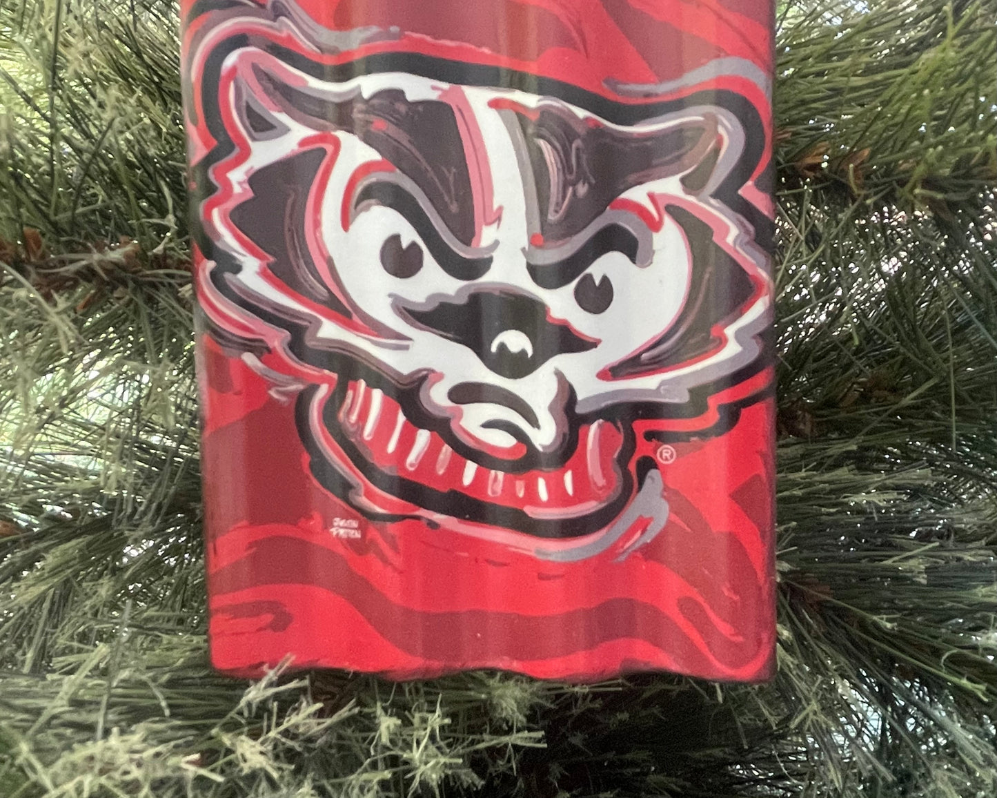 University of Wisconsin Metal Ornament by Justin Patten