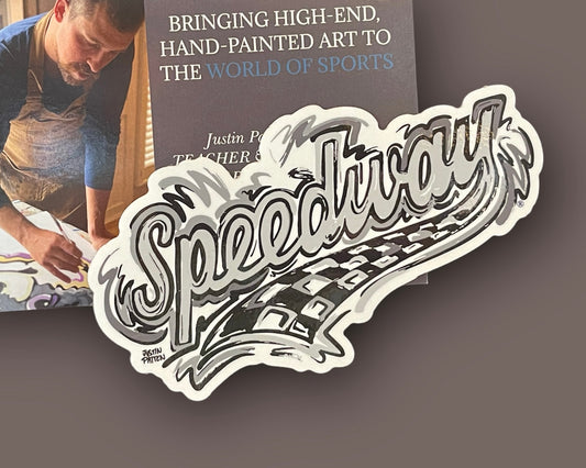 Speedway Indiana Magnet by Justin Patten