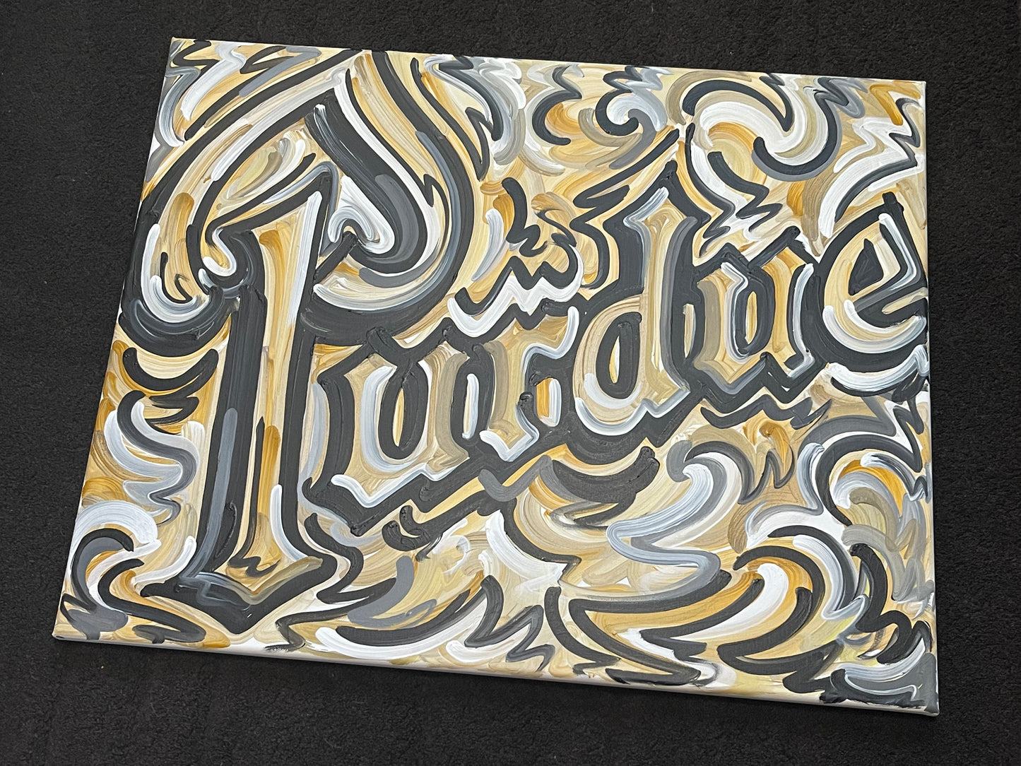 Purdue Script Painting by Justin Patten 30x24(Custom Painting) – Storm ...