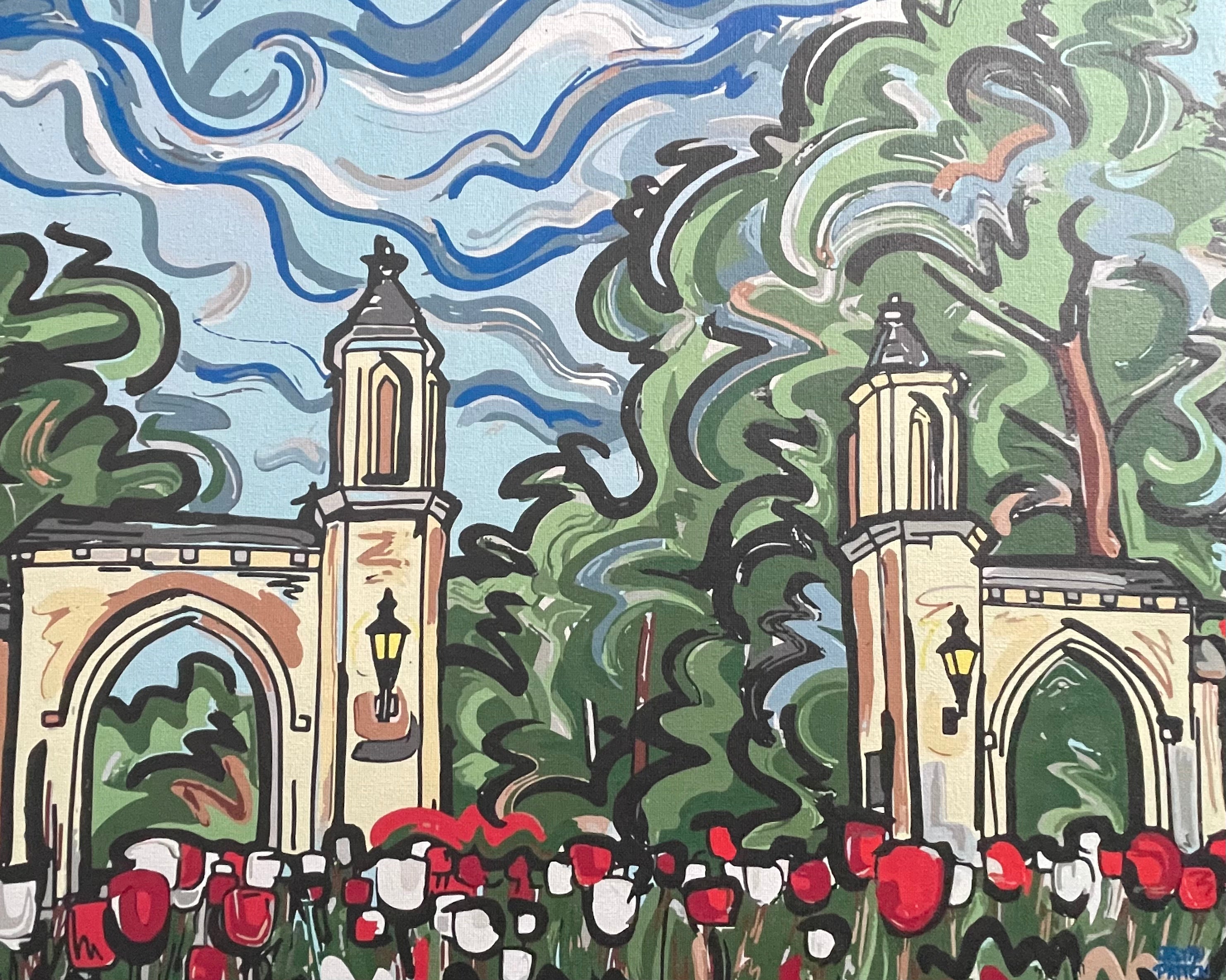 Indiana University 20" x 16" Sample Gates Print #2 by Justin Patten