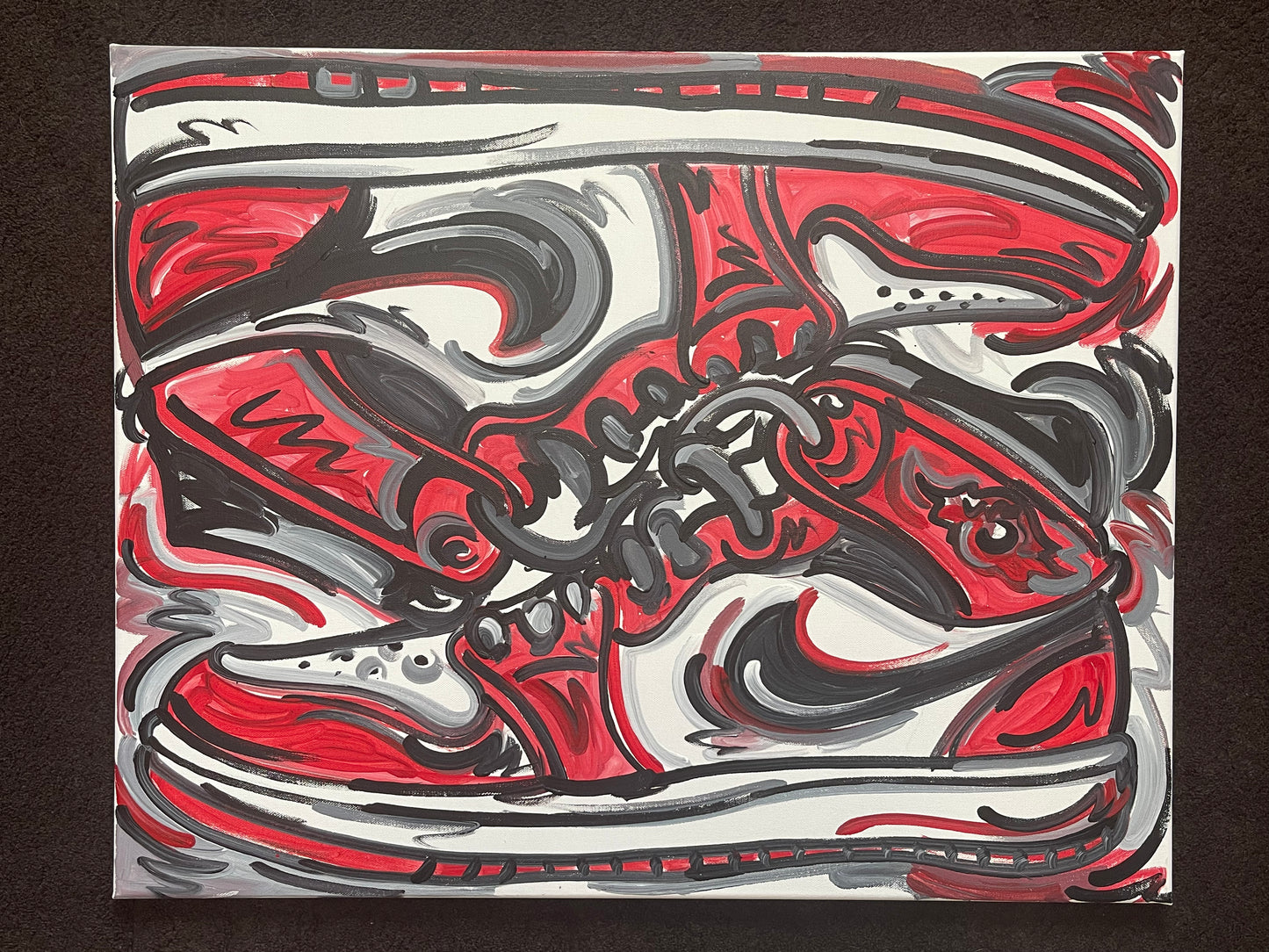 Shoe Painting by Justin Patten 30x24